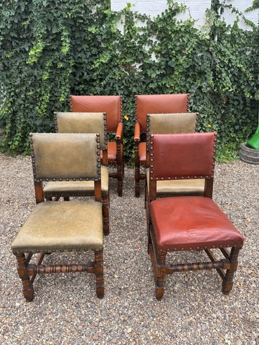 Vintage jacobean revival oak - 6,