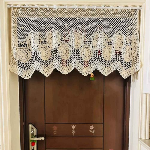 Retro hand crochet lace short - lace,