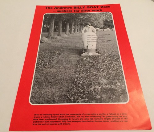 Bob andrews billy goat vacuum - andrews,