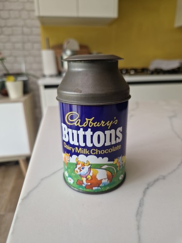 Vintage tin cadbury buttons - vintage,