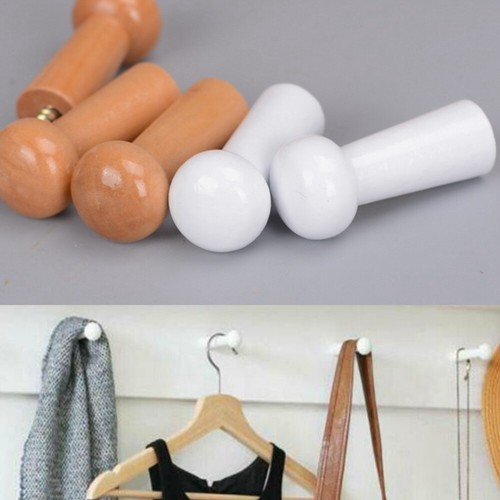 10x wooden coat jacket towel - wooden,