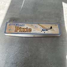 Keil Kraft Pixie 23” Balsa Wood Rubber Powered Plane Kit Vintage – Unbuilt Boxed