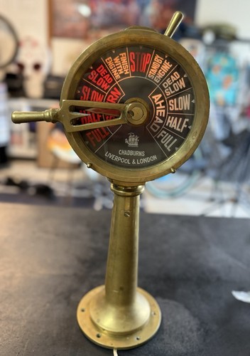 Vintage brass chadburns - vintage, ship