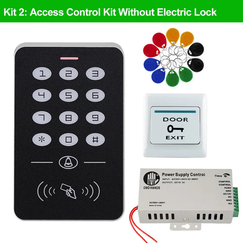 Door access control system kit - system,