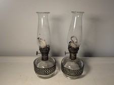 Pair Vintage Mini Oil Lamps