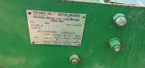 Dennis bro premier mk1 mower - dennis,