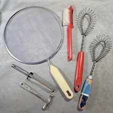 Vintage Kitchen Utensil Bundle, including Blue Bird Toffee Hammer