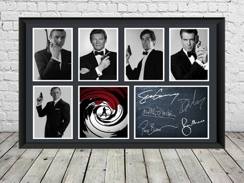 James bond signed photo - signed,