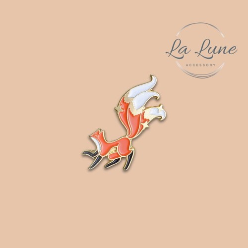 Cute cartoon animal fox enamel - cartoon,