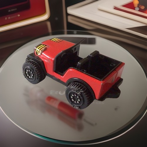 Vintage red and - black, tonka