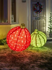 Set of 2 Light up Giant Bauble