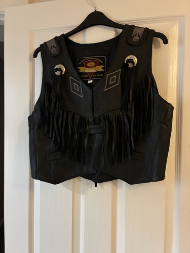 Held leather waistcoat - held,