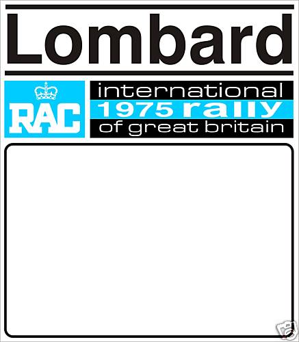 1975 lombard rally door badge - 1975,