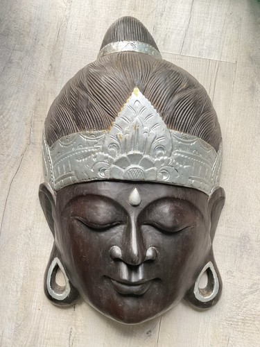 Large buddha head wall - wall, mask