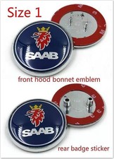 2x Set Saab Front Bonnet Rear
