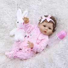 Real Life Reborn Baby Dolls Full Body Vinyl Silicone Girl Doll Newborn Gift XMAS