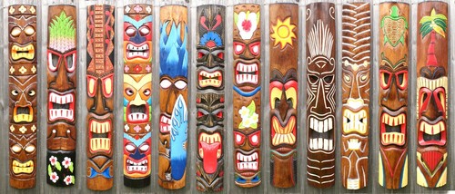 Tiki bar mask - bar, wood