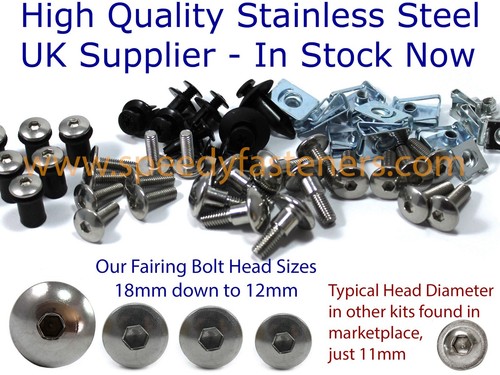 Stainless fairing bolt kit - stainless fairing,