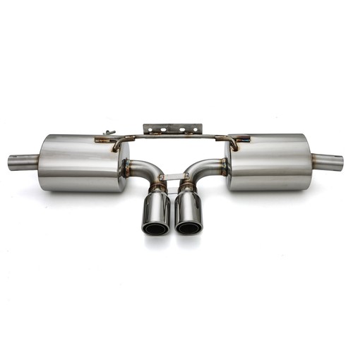 Stainless steel exhaust - steel, twin