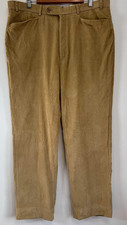 DAKS Signature Corduroy Trousers Mens W40 L31 Beige Cords Cotton Straight Leg