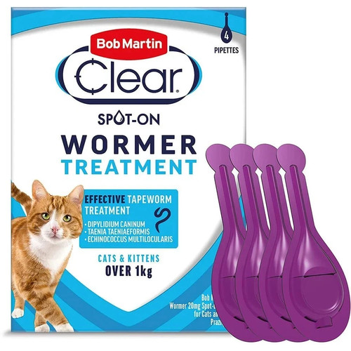 Bob martin cat wormer spot - cat, on