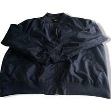Vintage men Identic navy blue full zip bomber jacket in XXL| SKU 5719
