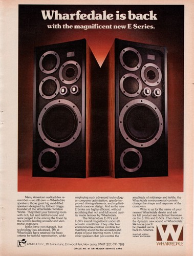 Wharfedale series speakers - -,