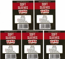 500 Soft Sleeves for Trading Cards Deck Protectors - Card Concept Sleeves