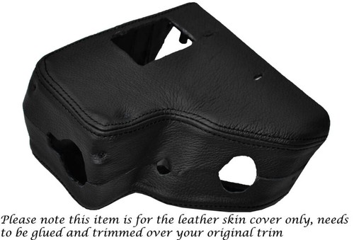 Black stitch steering wheel - black,