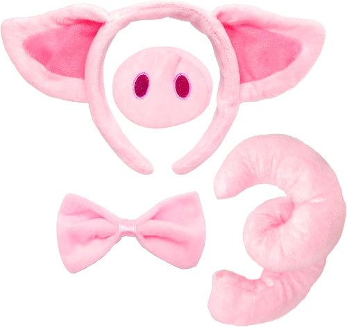 Pig costume set - set,pig, ears