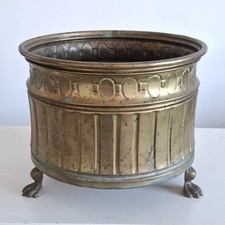 Large Ornate Brass Planter