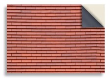 Dolls House Wallpaper: Self Adhesive Roof Tiles & Other Miniature Roofing 1/12