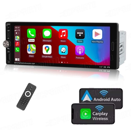 Single din car stereo - 6.9,