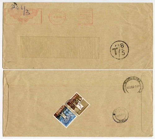 Zambia postage due from - postage,