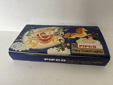 Vintage 1960’s 12 Pifco Fairy Coach Cinderella Christmas Lights Boxed Untested