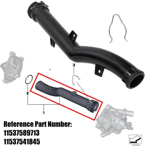 Engine coolant water pipe - water,
