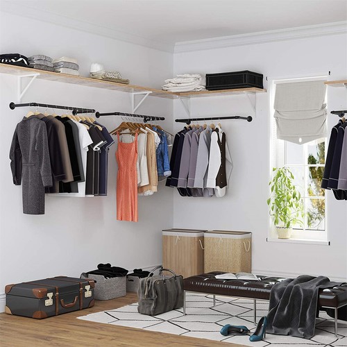 Wall mounted clothes rail - wall,