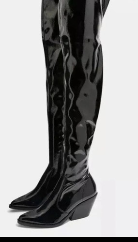 Topshop black bamboo knee - topshop,