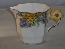 Rare Art Deco Melba Bone China Decorative Lilac Time Flowers Pattern Cream Jug