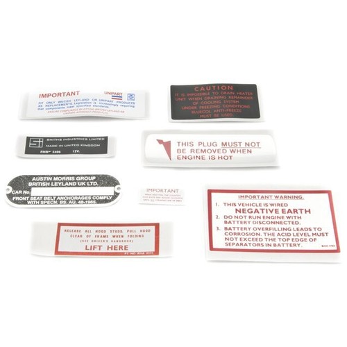 Under bonnet decal - under, mgc