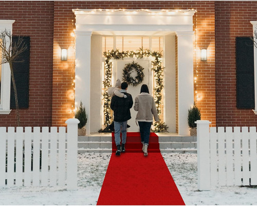 Red carpet runner - red,