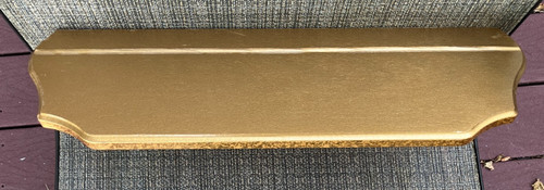 Vintage gold wall shelf - wall, 18"