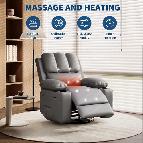 Manual 360 swivel - 360°, recliner