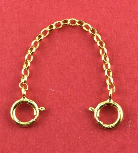 9ct gold safety chain - gold, strong