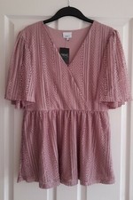 Lovely lace top/blouse/ shirt, 14 reg UK, new with tags 
