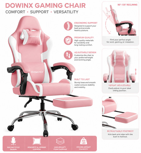 Chair gaming office leather - office,