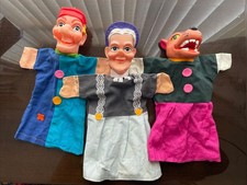 3 Vintage Punch and Judy Hand