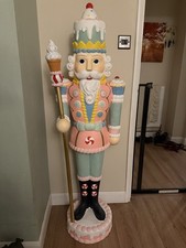 TK Maxx HUGE Christmas Nutcracker Statue Life Size Cupcake RARE 158cm