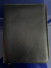 Smythson Navy Blue Leather