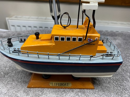 Vintage model lifeboat - model,